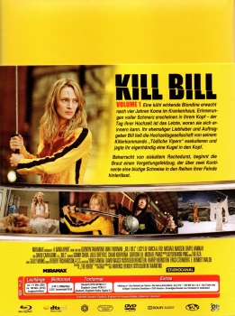 Kill Bill - Volume 1 - 2-Disc Limited Uncut Mediabook wattiert von '84 Entertainment - Limitiert auf 200 Stück & nicht nummeriert - DVD & Blu-ray - Cover B - Neu & OVP